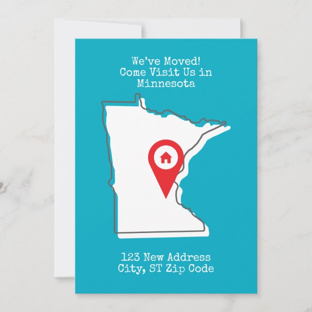 Vi har flyttat! Kom och besök oss i Minnesota Meddelande (Framsida)