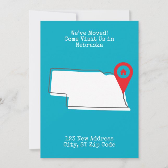 Vi har flyttat! Kom och besök oss i Nebraska Meddelande (Framsida)