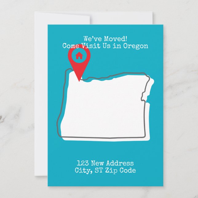 Vi har flyttat! Kom och besök oss i Oregon Meddelande (Framsida)