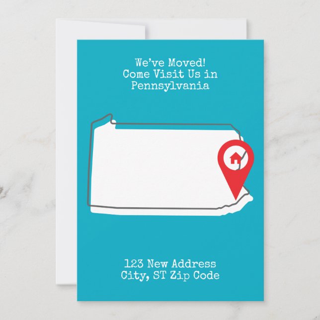 Vi har flyttat! Kom och besök oss i Pennsylvania Meddelande (Framsida)