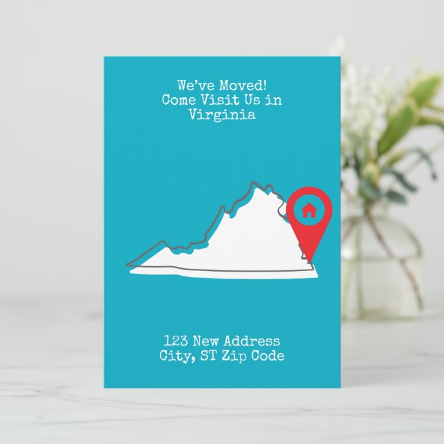 Vi har flyttat! Kom och besök oss i Virginia Meddelande (Stående Fram)