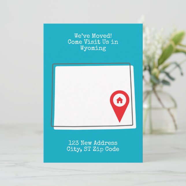 Vi har flyttat! Kom och besök oss i Wyoming Meddelande (Stående Fram)