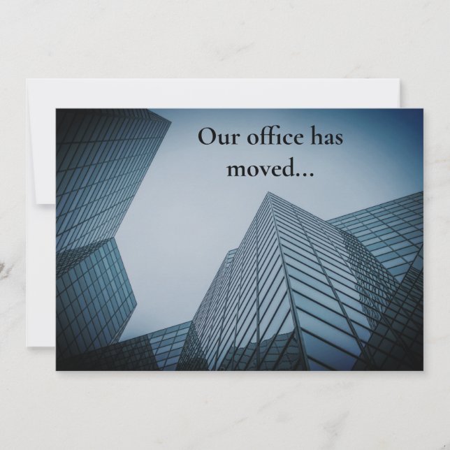 Vi Har Flyttat Kontorshus Flytt Meddelande (Framsida)