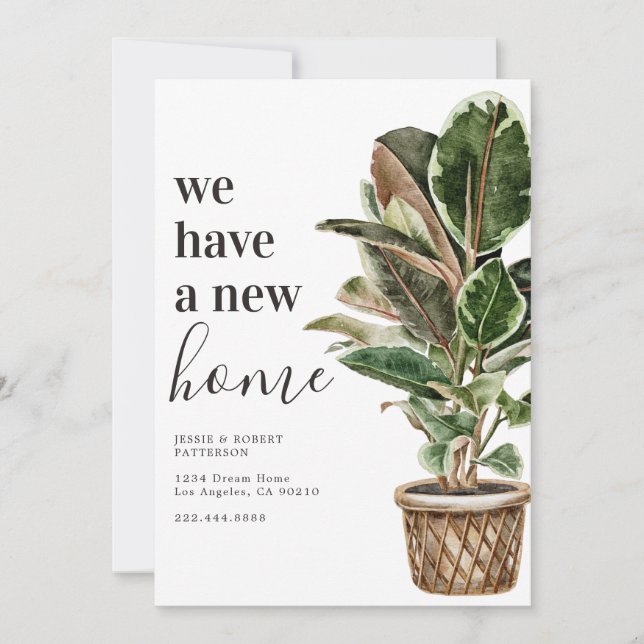 Vi Har Flyttat l Ny Adress Flytt Meddelande (Framsida)