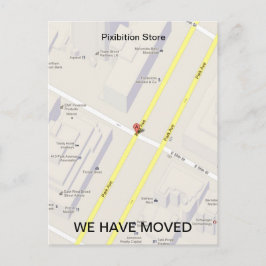 Vi Har Flyttat Lägg Till Kartkort Meddelande Vykort