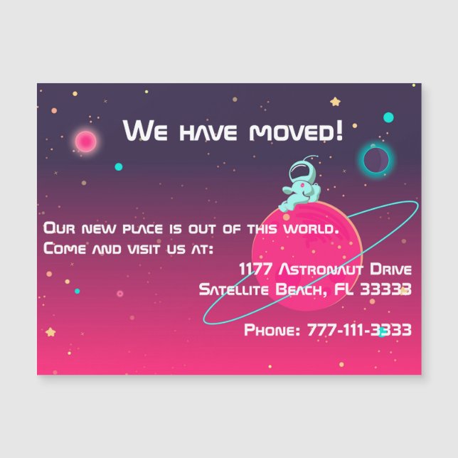 Vi har Flyttat ljus för akut astronaut (Framsida)