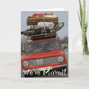 Vi har flyttat! meddelande