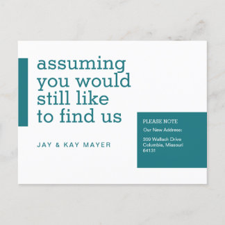 Vi Har Flyttat Meddelande Vykort