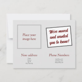 Vi har flyttat-meddelandekort inbjudningar