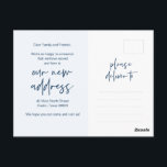 Vi har flyttat, New Home Adress-meddelande Vykort<br><div class="desc">Denna moderna minimalistiska utformning,  nya hem,  nya flyttor,  byte av vykort för adress (med korttitel har vi flyttat). Det är perfekten att meddela dina vänner och din familj,  som du har flyttat.</div>