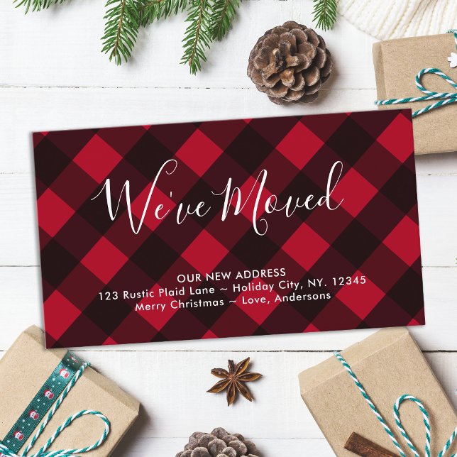 Vi har flyttat New Home Red Buffalo Play Flytta Tilläggskort (Skapare uppladdad)