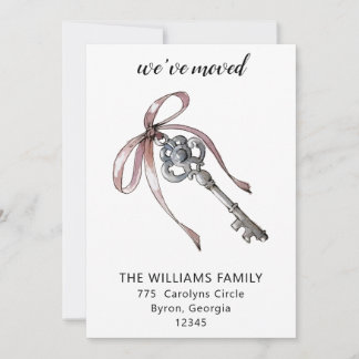 Vi har flyttat New House Nyckel Flytta Notice