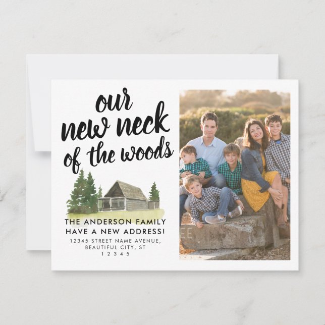 Vi har flyttat New Nacke vid Skogen FotoFlytta Meddelande (Framsida)