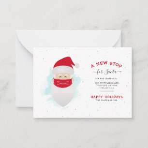 Vi har flyttat New Stop for Santa jul Flytta Anteckningskort