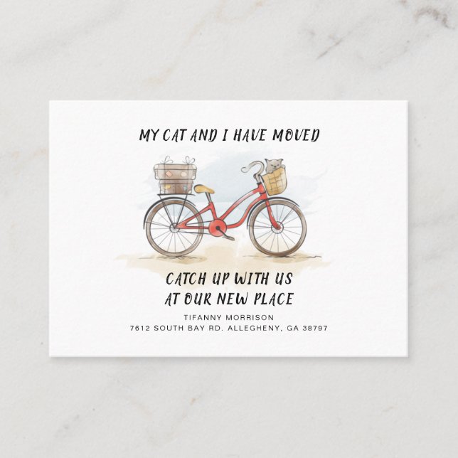 Vi har flyttat Ny adress Flytta Meddelande (Framsida)