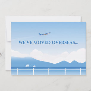 vi har flyttat Ny adress Flytta på flygplan utanfö Meddelande