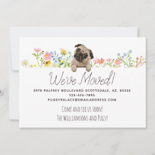 Vi har flyttat! Ny adress för Pug and Flowers Meddelande
