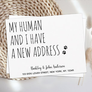 Vi har Flyttat Ny adress Hund Pets Flytta Meddelande