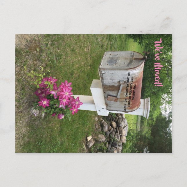 Vi har flyttat Ny adress vykort (Framsida)