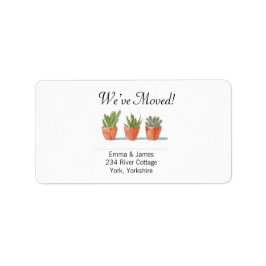 Vi har Flyttat ny hemadressetikett Adressetikett