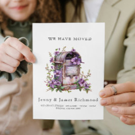 Vi har Flyttat - Nya adress I-brevlådeblommor Meddelande