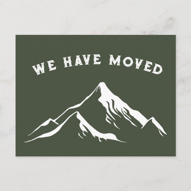 Vi har Flyttat nya hus Vykort (Framsida)