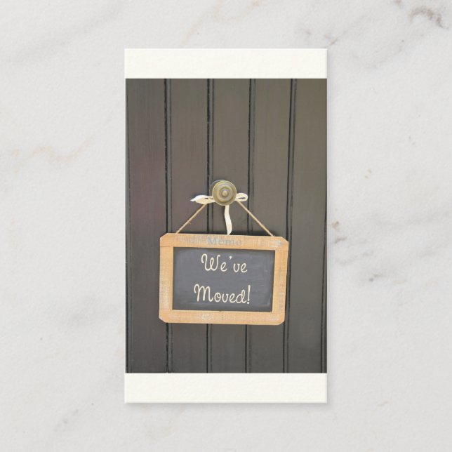 Vi har flyttat - Nytt adress meddelande (Framsida)