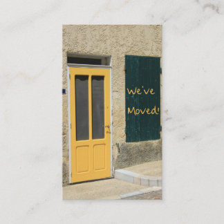 Vi har flyttat - Nytt adress meddelande