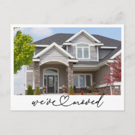 Vi har flyttat Nytt adress meddelande om Flytta av Vykort