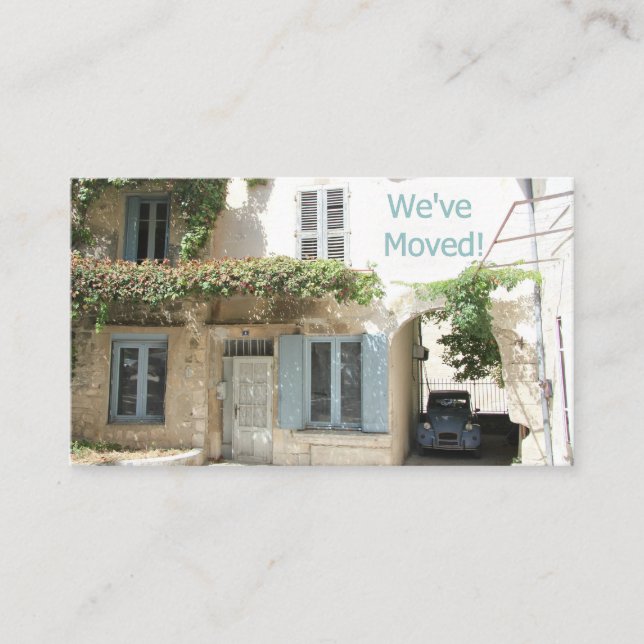 Vi Har Flyttat - Nytt Adress Tillkännagivande Tilläggskort (Framsida)