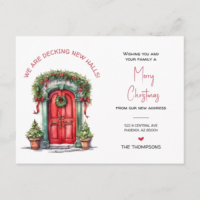 Vi har flyttat Nytt Flytta i hemmet Helg Vykort (Framsida)