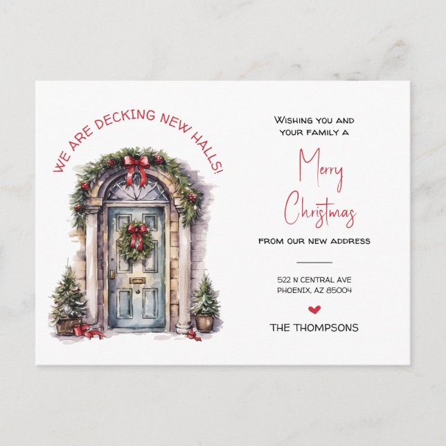 Vi har flyttat Nytt Flytta i hemmet Helg Vykort (Framsida)