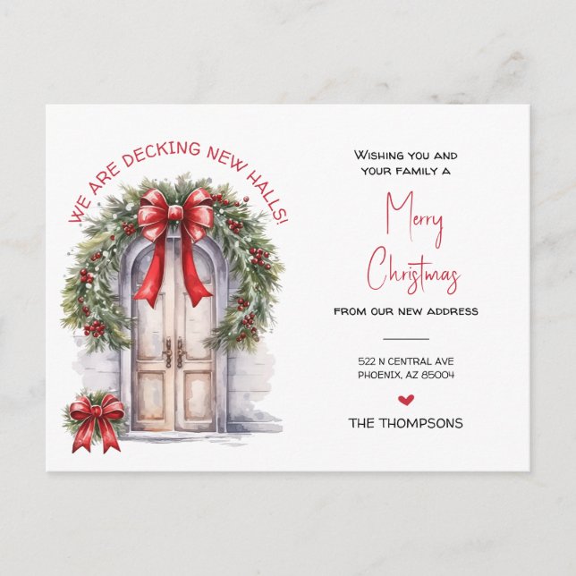 Vi har flyttat Nytt Flytta i hemmet Helg Vykort (Framsida)