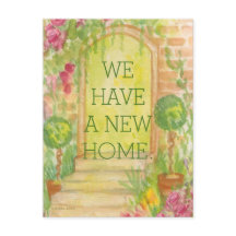 Vi Har Flyttat - Nytt Hem Meddelande