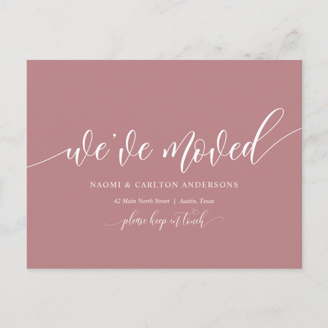 Vi Har Flyttat, Nytt Hemadress Tillkännagivande (Framsida)