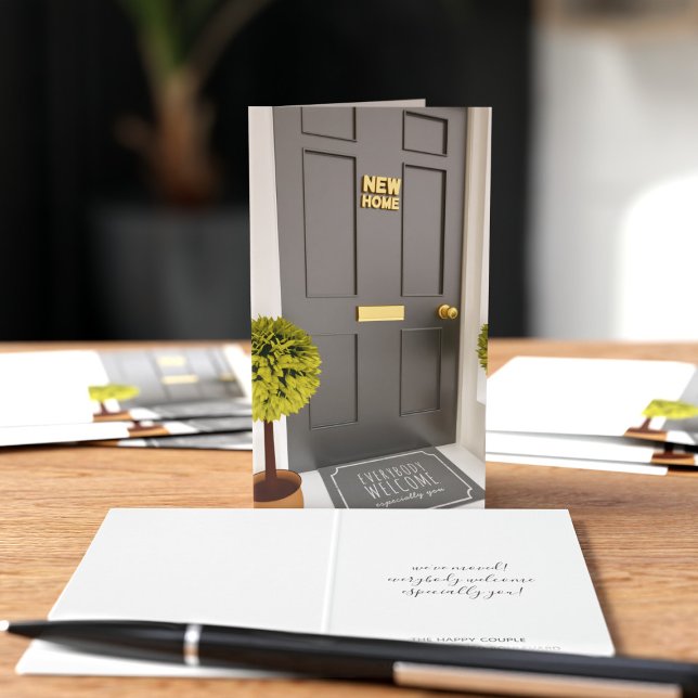 Vi har flyttat Nytt meddelande om Flytta i hemmet  Visitkort (A cost effective way to let everyone know you've moved. Pack of 25 folded business card size)