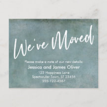 Vi har flyttat på meddelande om ljusblå grunge