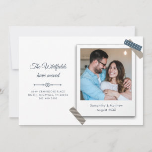 Vi har flyttat Par Photo Flytta Meddelande