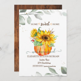 Vi har Flyttat, Pumpkin,Löv,Solblommor,Wood