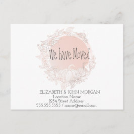 Vi har Flyttat, Pumpkin, Nytt adress Meddelande Vykort