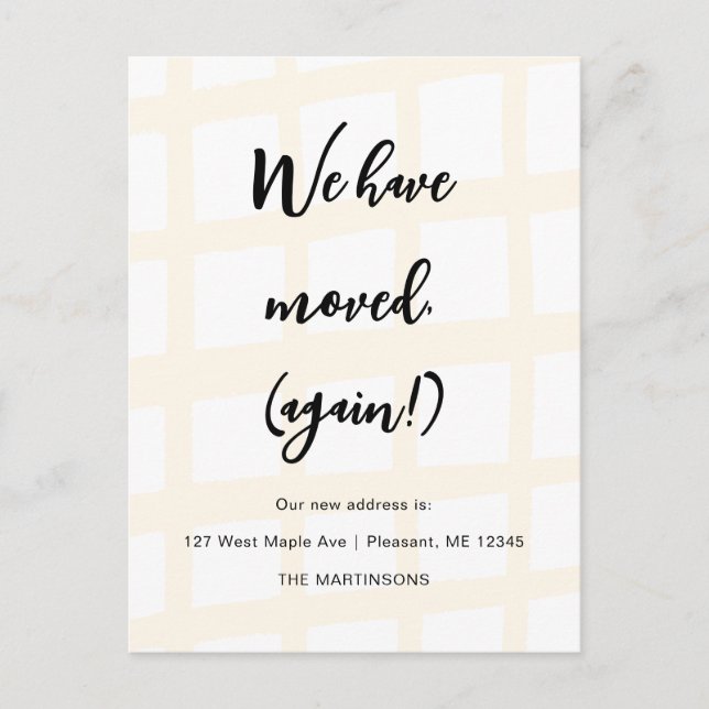 Vi har flyttat Recep Funny Flytta Announement Vykort (Framsida)