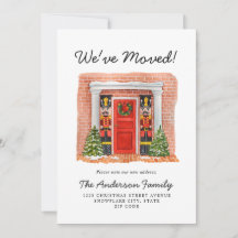 Vi har flyttat Red Door Nutcracker Helgdag Flytta 