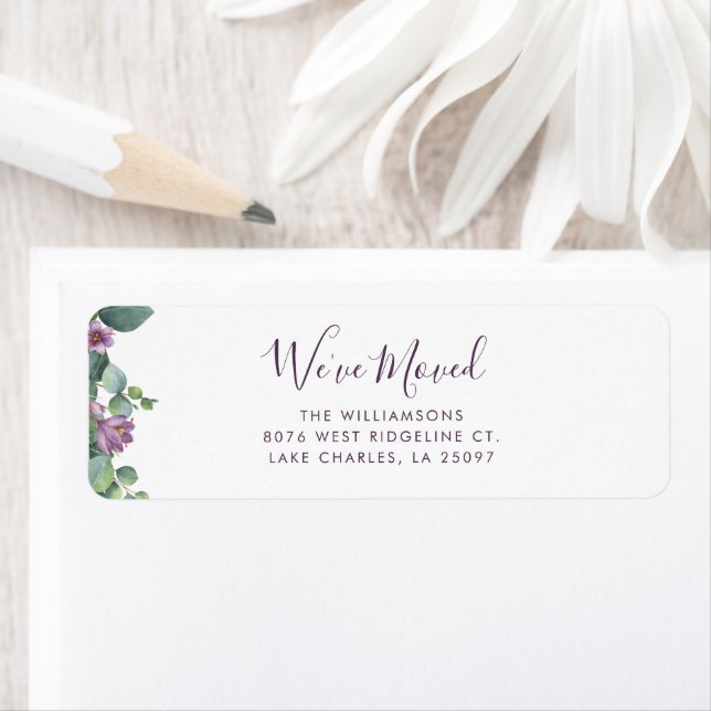 Vi har Flyttat Returadress för Flytta annons Returadress Etikett (Insitu)