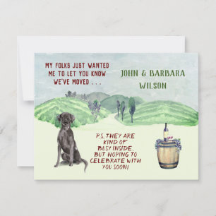 VI HAR FLYTTAT ROLIGT FAMILY HUND BUDGET MOVE MEDDELANDE