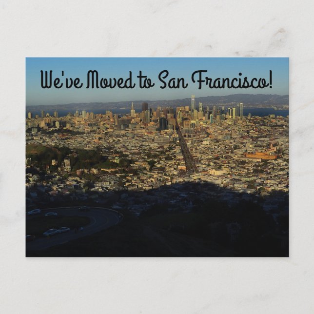 Vi har flyttat - San Francisco Twin Peaks #2 vykor Vykort (Framsida)