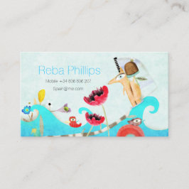 Vi har flyttat Spanien Visitkort