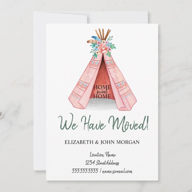 Vi har Flyttat, stambaserad Tält Flytta (Framsida)