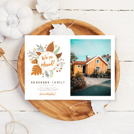 Vi har Flyttat Thanksgivingens Nya adress andnings Inbjudningar