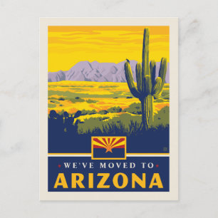 Vi har flyttat till Arizona Inbjudan Vykort