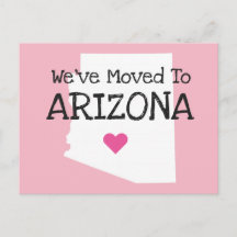 Vi har flyttat till Arizona Rosa Heart